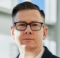 Executivo de empresa de negociação de criptomoedas, CEO Alexander Hughes, em retrato